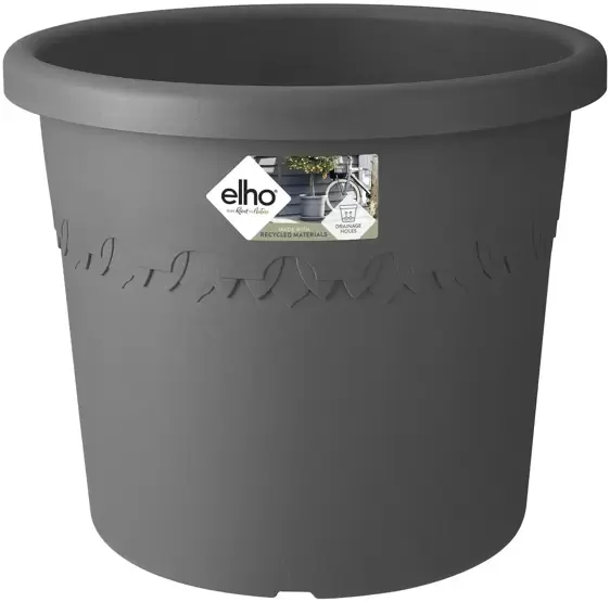 elho Algarve Cilindro Anthracite Wheeled Pot Ø58cm - image 2