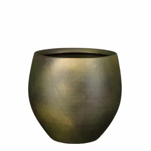 Esta Dark Green Metallic Pot - Ø26cm
