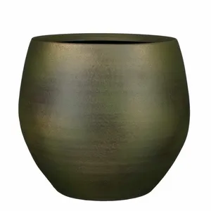 Esta Dark Green Metallic Pot - Ø33cm