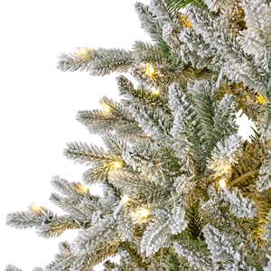 Glacier Snowy Pine Pre-Lit Artificial Christmas Tree 7ft - image 3