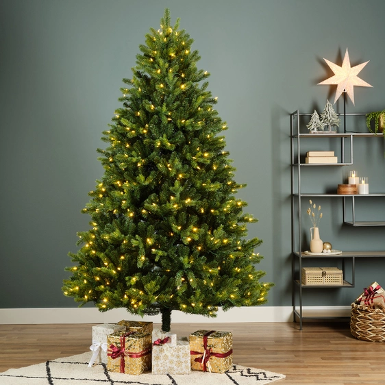 Beaumont Pine Pre-Lit Artificial Christmas Tree 7ft - image 2