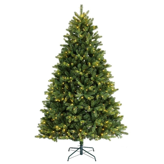 Beaumont Pine Pre-Lit Artificial Christmas Tree 7ft - image 1