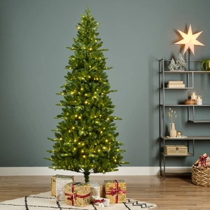 Aspen Slim Fir Pre-Lit Artificial Christmas Tree 7ft - image 2