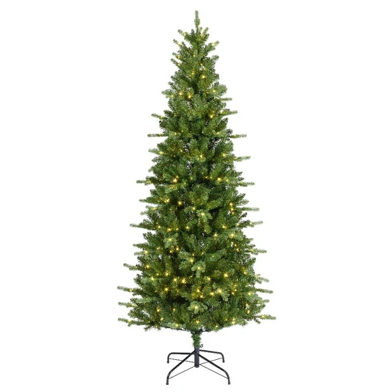 Aspen Slim Fir Pre-Lit Artificial Christmas Tree 7ft - image 1