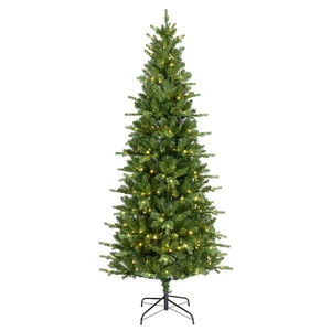 Aspen Slim Fir Pre-Lit Artificial Christmas Tree 7ft - image 1