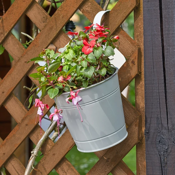 Fence & Balcony Hanging Pot - Ivory