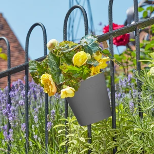 Fence & Balcony Hanging Pot - Slate