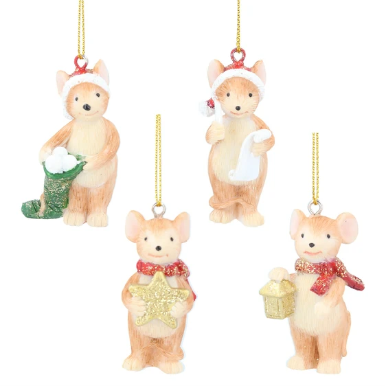 Festive Mouse Tree Decoration