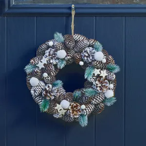 Frosted Pine Wreath - Small