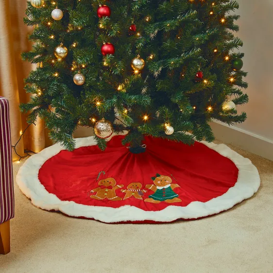 Gingerbread Christmas Tree Skirt