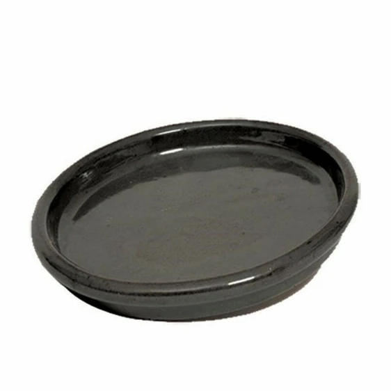 Glazed Black Pot Saucer Ø36cm
