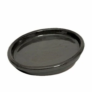 Glazed Black Pot Saucer Ø22cm
