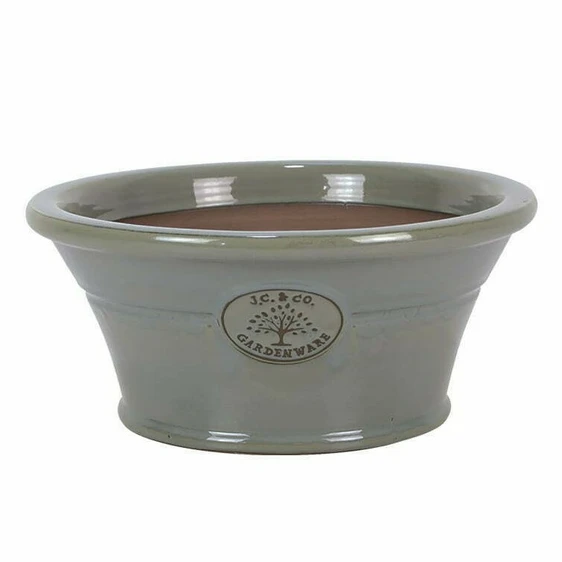 Glazed Grey Bowl Planter Ø42cm