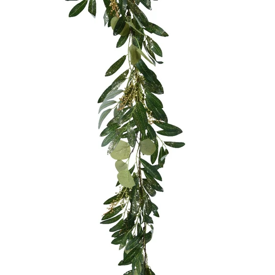 Glitter Foliage Artificial Garland