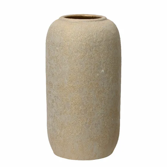 Gold Dusted Columnar Vase - Large