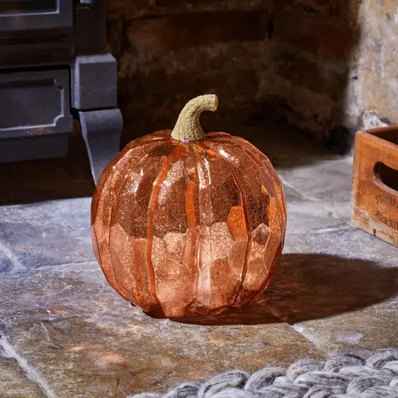 Golden Light Up Pumpkin - Large - image 2