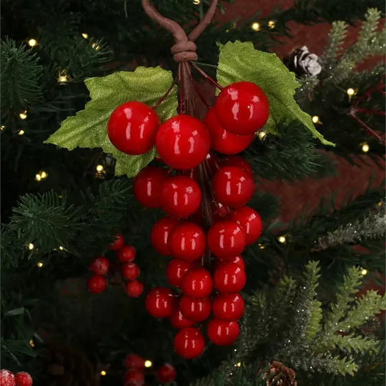 Grape Bunch Artificial Decoration - Red