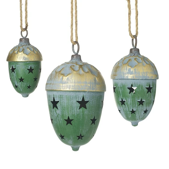 Green Acorn Bell Hanging Decoration