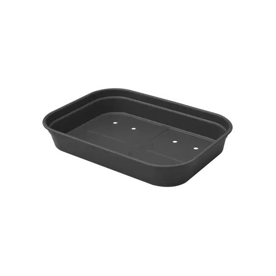 elho Green Basics Living Black Grow Tray - Small - image 1