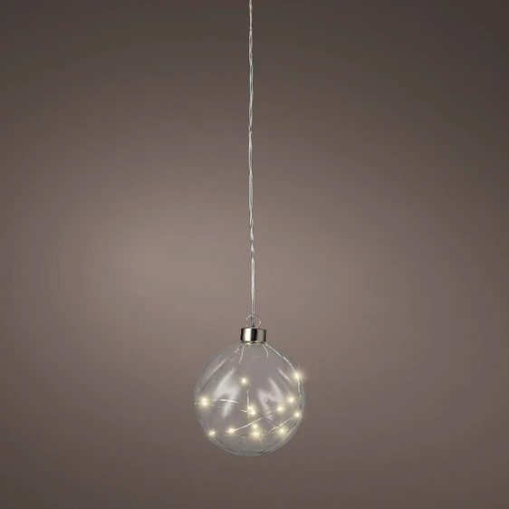 Hanging Micro LED Ball Clear - Small