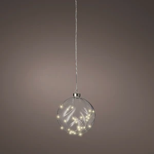 Hanging Micro LED Ball Clear - Medium