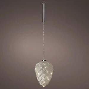 Hanging Micro LED Frosted Pinecone