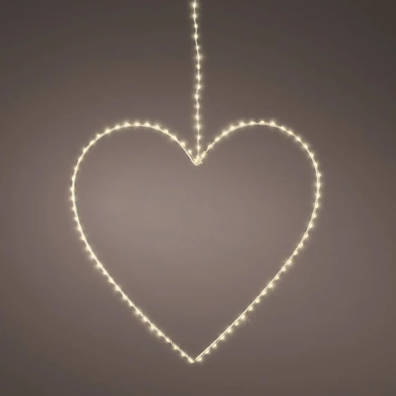 Hanging Micro LED Metal Heart