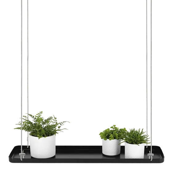 Rectangular Hanging Plant Tray - Black (L) - image 2