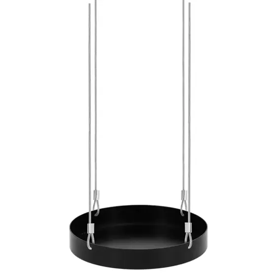 Round Hanging Plant Tray - Black (S) - image 4