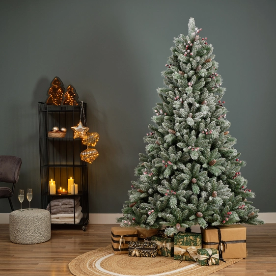 Hawkeshead Frosted Spruce Artificial Christmas Tree 7ft - image 4