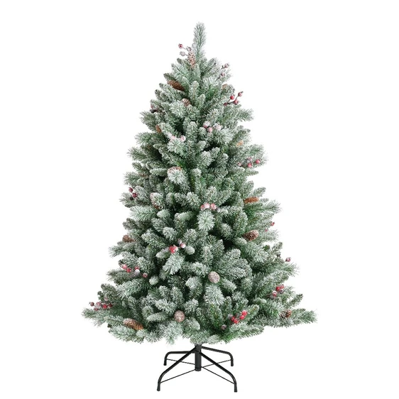 Hawkeshead Frosted Spruce Artificial Christmas Tree 5ft - image 1