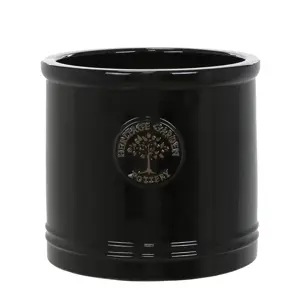 Heritage Black Cylinder Pot Ø20cm