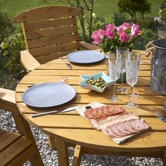 Tom Chambers Hetton Round Dining Set - image 1