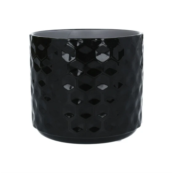 Honeycomb Black Pot - Ø14cm