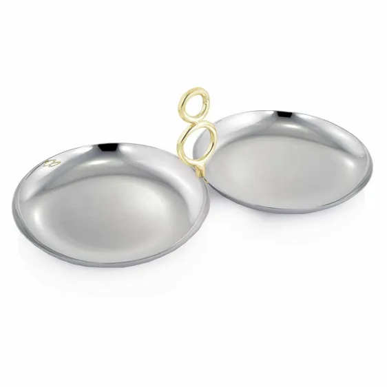 Hoop Handle Twin Canape Server - Small - image 2