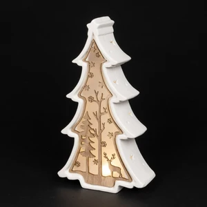 Illuminated Ceramic Christmas Tree - Large