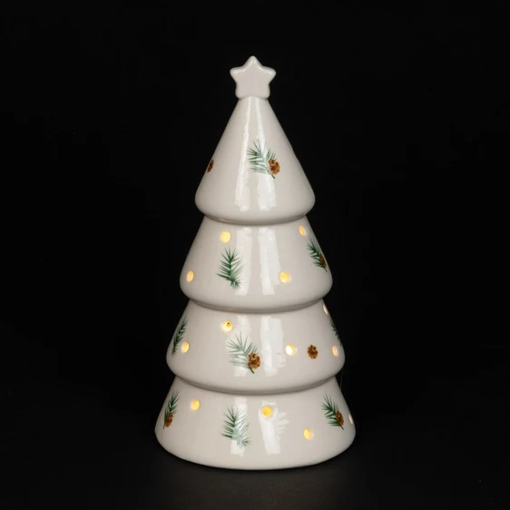 Illuminated Conical Christmas Tree