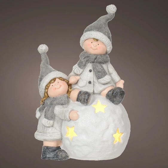 Illuminated Festive Children Decoration - Snowy