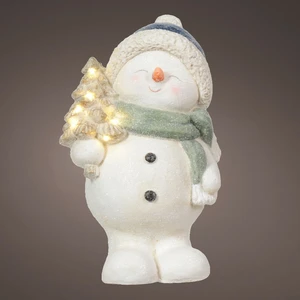 Illuminated Festive Snowman Decoration