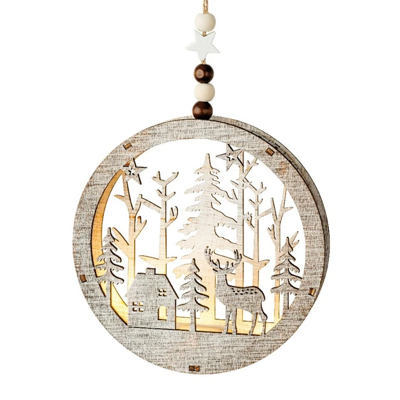 Illuminated Hanging Woodland Silhouette - image 4