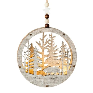 Illuminated Hanging Woodland Silhouette - image 5