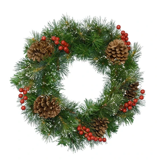 Ipswich Berries & Pinecones Artificial Wreath