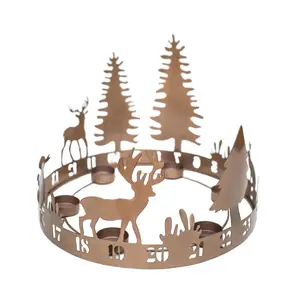 Ivyline Advent Forest Round Tealight Centrepiece - image 2