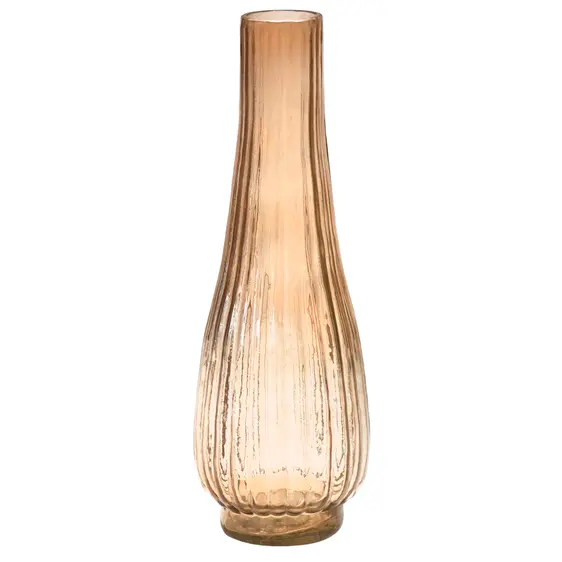 Ivyline Airlie Ribbed Stem Apricot Vase - image 2