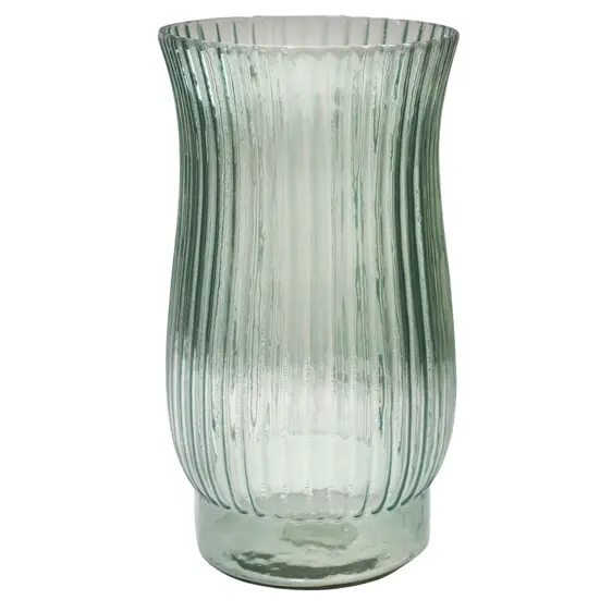 Ivyline Airlie Ribbed Sage Green Vase