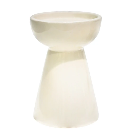 Ivyline Bowen Linen Pillar Candle Holder - Medium - image 2