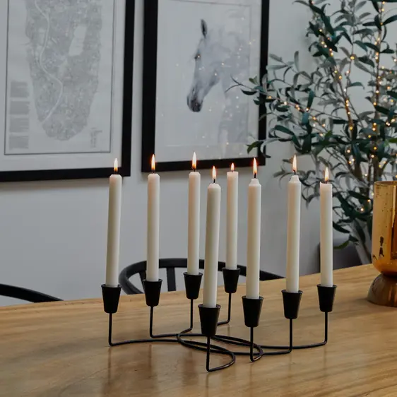 Ivyline Circular Black Candle Holder - image 1