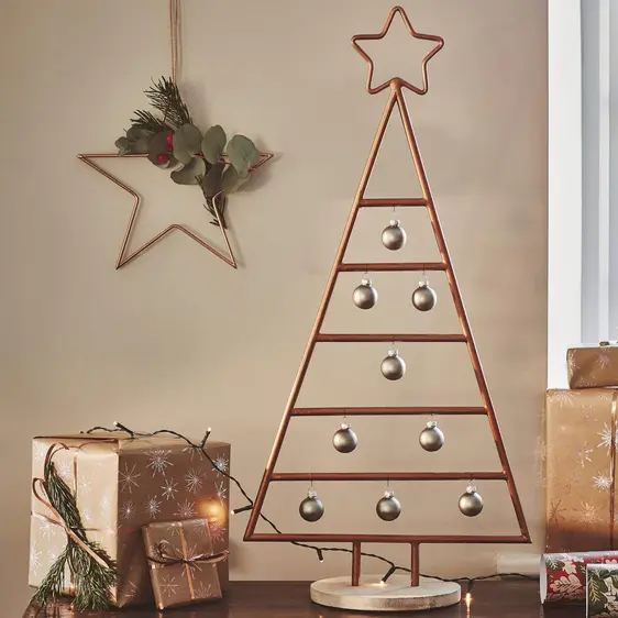 Ivyline Copper Christmas Tree Frame