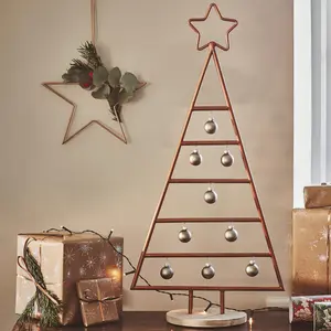 Ivyline Copper Christmas Tree Frame