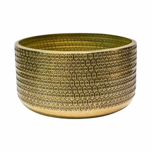 Ivyline Embossed Gold Planter Bowl - image 2